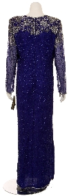 Fully Sequined Designed Evening Gown back