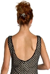 Diagonal Beaded Full Length Formal Dress back