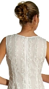 Full Length Sleeveless Beaded Formal Dress back