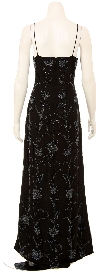 Covered in Flowers Hand Beaded Formal Dress back
