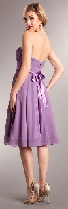 Strapless Bridesmaid dress with detachable sash back
