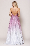 Double Spaghetti A Line Prom Gown back in Rose
