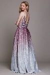 Empire Prom Gown with Spaghetti Straps back