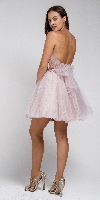 Dazzling Embroidered Two Piece Halter Short Prom Dress back