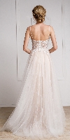 Spaghetti Lace Embroidered Formal Prom Dress back