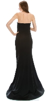 Strapless Sweetheart Neck Floor Length Formal Evening Dress back