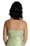 Strapless Ruched Bodice Prom Dress back