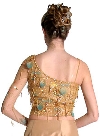 Rose Petal Taffeta Formal Prom Dress back