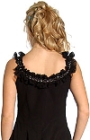 Ruffled Short Cocktail Prom Dress back in Black