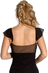 Empire Cut Beaded Cocktail Prom Dress back