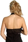 Halter Sheer Neck Short Formal Party Dress back