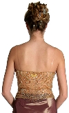 Beaded English Net Bodice Prom Dress back
