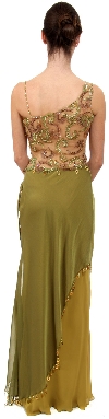 Single Shoulder Asymmetrical Formal Prom Dress back