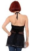 Halter and Empire Cut Top with Silver Beadwork back