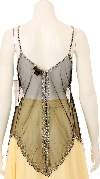 Spaghetti Strapped Translucent Shimmered Top back