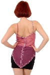 Asymmetric Embellished English Net Top back