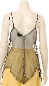 Spaghetti Strapped Sheer Sequined Top back in Gray