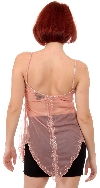 Spaghetti Strapped Sheer Sequined Top back