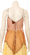 V-cut Spaghetti Strapped Dazzling Top back