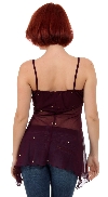 Embellished Roses Hand Beaded Top back