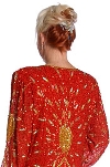 Hand Beaded Long Formal Dress back