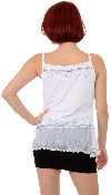 Ruffled and Beaded Spaghetti Strapped Top back