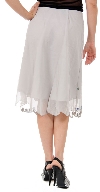 Multi Dotted Knee Length Skirt back