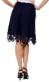 Bead Embellished Knee Length Skirt  back