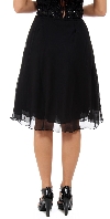 Bead Embellished Knee Length Skirt  back