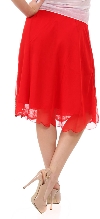 Bead Embellished Knee Length Skirt  back