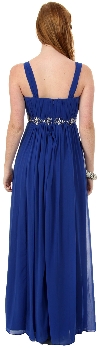 Empire Waist Formal Dress with Bead Accent 