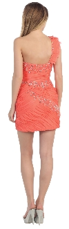 Beaded Bandage Design Short Party Prom Dress back