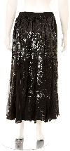 Sequined Beaded Full Length Skirt back