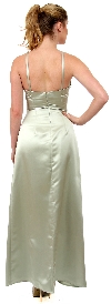 Crossed Front Beaded Evening Dress back