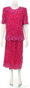 Main image of Two Piece Formal Blouse and Skirt Set