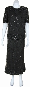 Main image of Two Piece Hand Beaded Dress Set