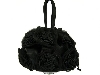 Rose Flower Evening Bag in Black