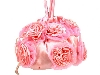Rose Flower Evening Bag in Pink