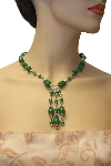 Main image of Beautifully Designed Green Necklace