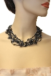 Main image of Metallic Black Fashion Necklace