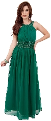 Main image of Roman Empire Long Formal Dress with Beaded Straps & Waist