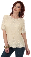Main image of Short Sleeved Scoop Neck Blouse