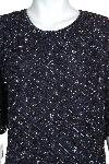 Checker Sequins One Piece Formal Evening Dress in closeup