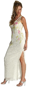 Main image of Single Shoulder Formal Dress with Mesh Back