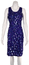 Short Sequin Beaded 2 Piece Cocktail Dress without Jacket