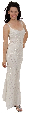 Artistic Sequined Pattern Wedding Dress with Jacket without Jacket