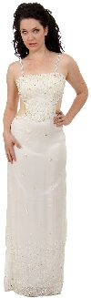 Main image of Thin Strapped Full Length Formal Party Dress