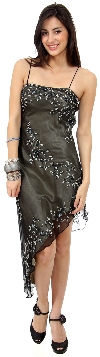 Main image of Asymmetric Beaded Formal/Cocktail Dress