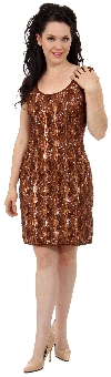 Short Beaded Formal Dress without Jacket