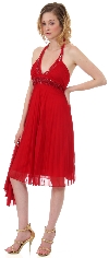 Main image of Halter Neck Empire Cut Formal Dress